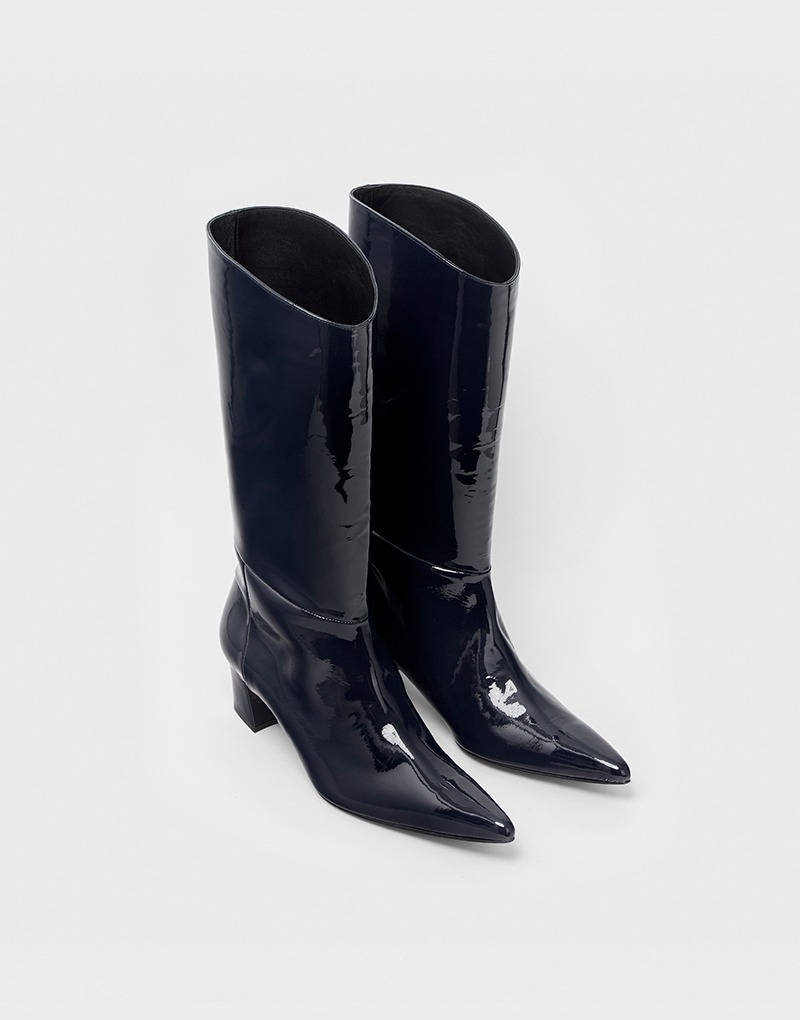 TANTA curved boots_navy